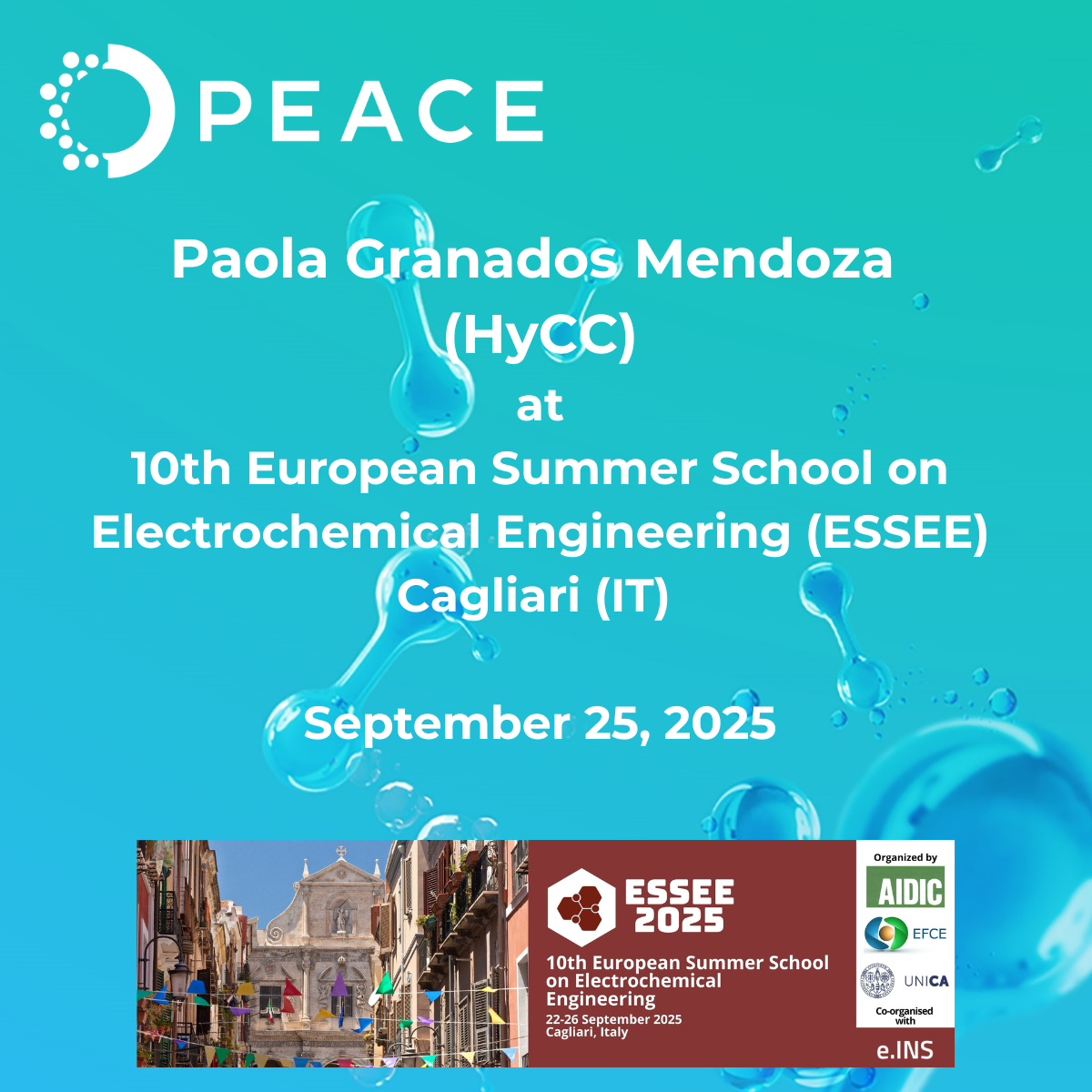 PEACE Project at ESSEE 2025: Green Hydrogen & AEL Insights